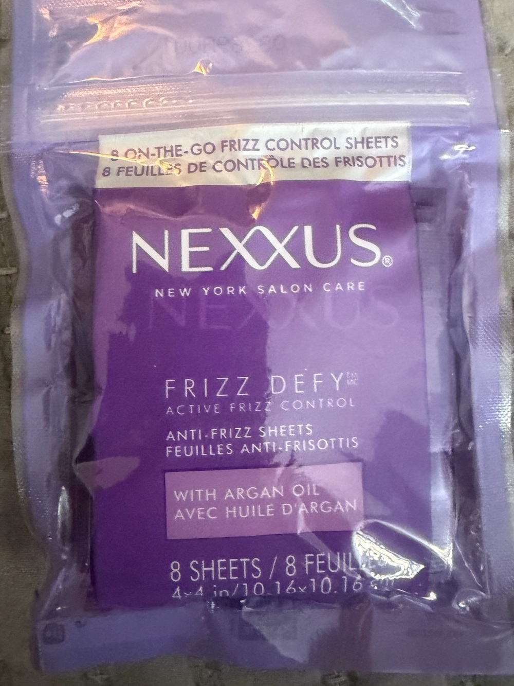 Nexxus Frizz Defy HairAnti-Frizz Sheets 8 (eight) in pack